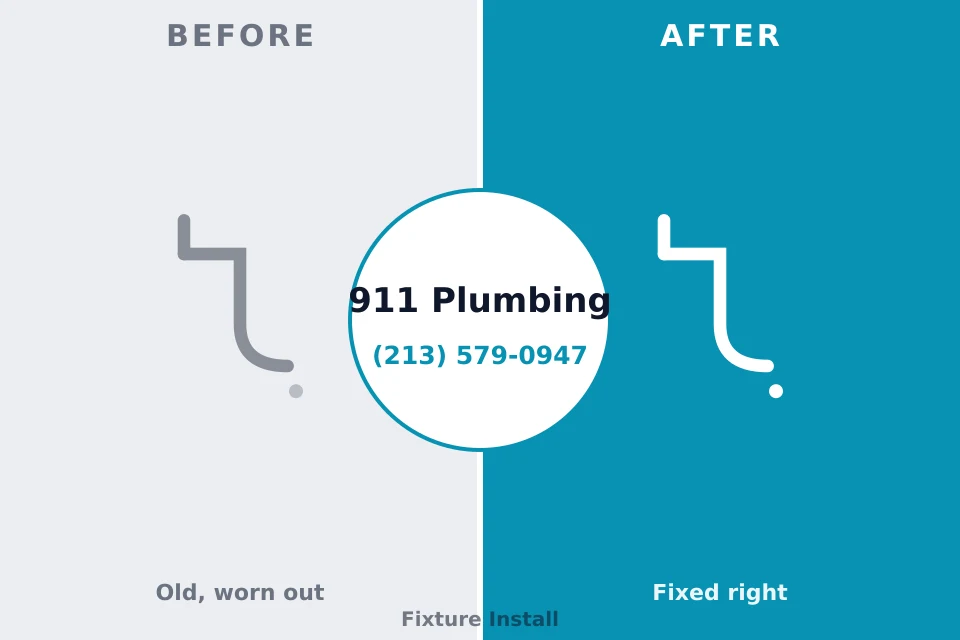 Before and after: plumbing company East Grand Rapids, MI